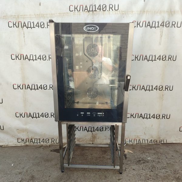 Купить Пароконвектомат Unox XBC 804 с подставкой под противни 36/66/77 противень 60/61 6 уровней шаг 7