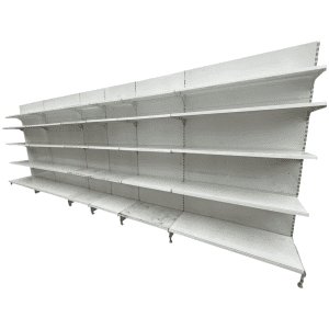 Стеллаж торговый пристенный линия 585 см (тип 33)