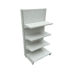 Стеллаж торговый прикассовый серый 70/132 3п31 основание 50