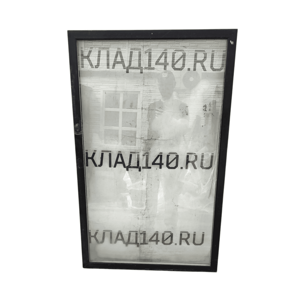 Купить Дверь стеклопакет черная (78,5/126,5/3,5)