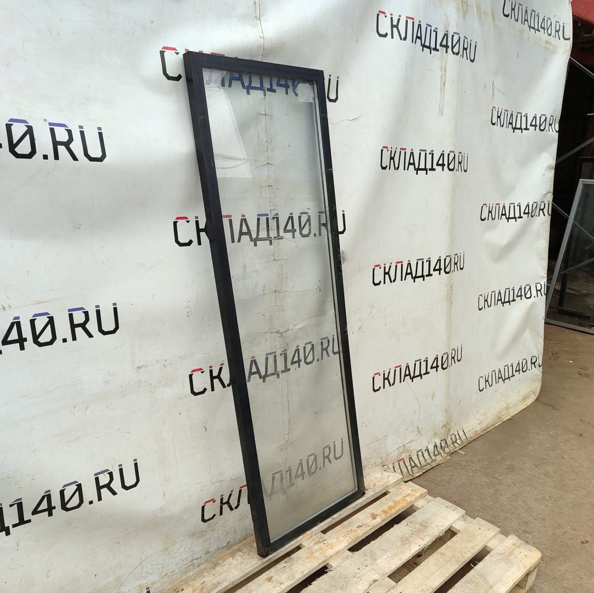 Купить Дверь стеклопакет черная (59/168,5/3)