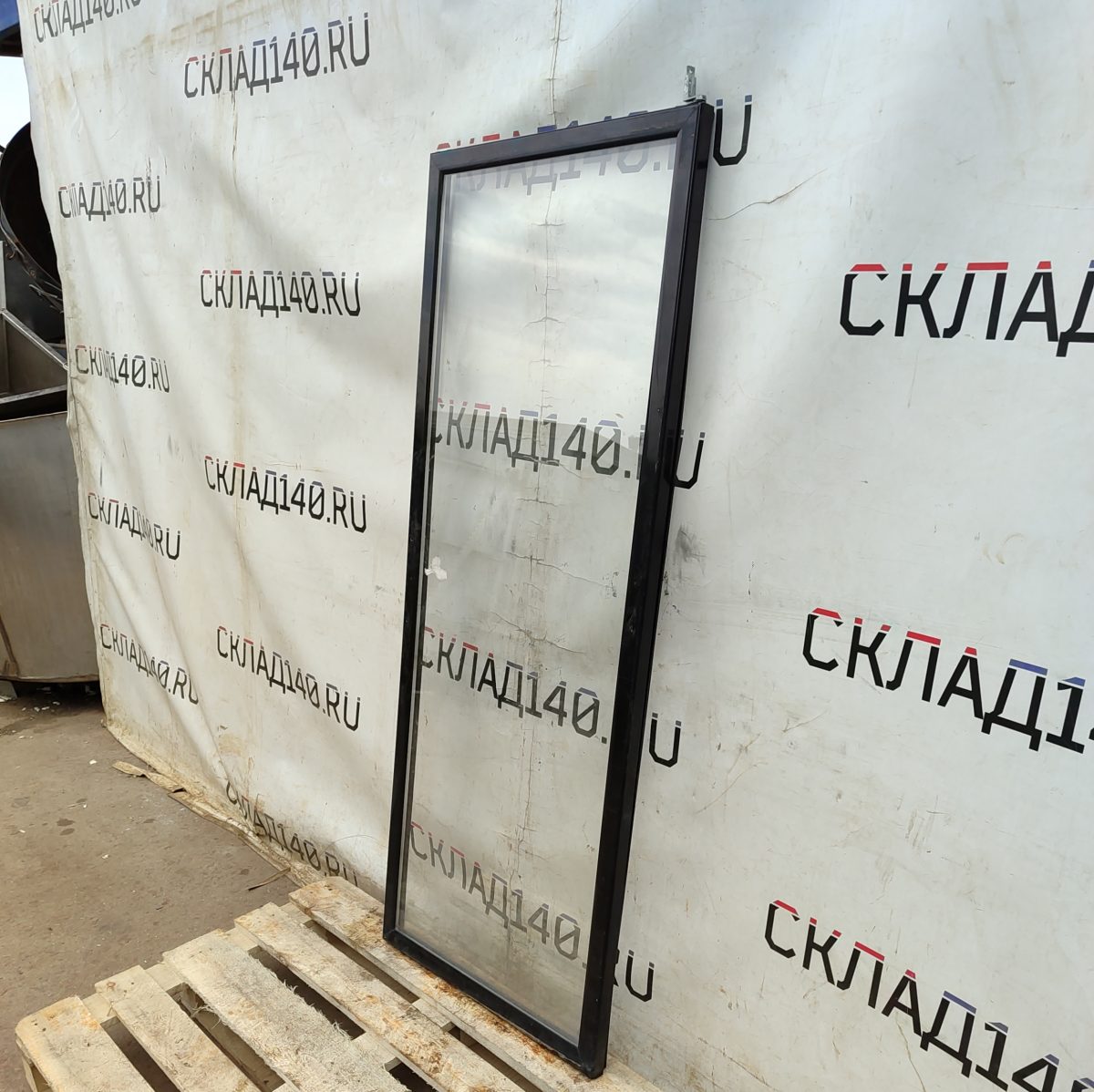 Купить Дверь стеклопакет черная (66/167,5/3,5)