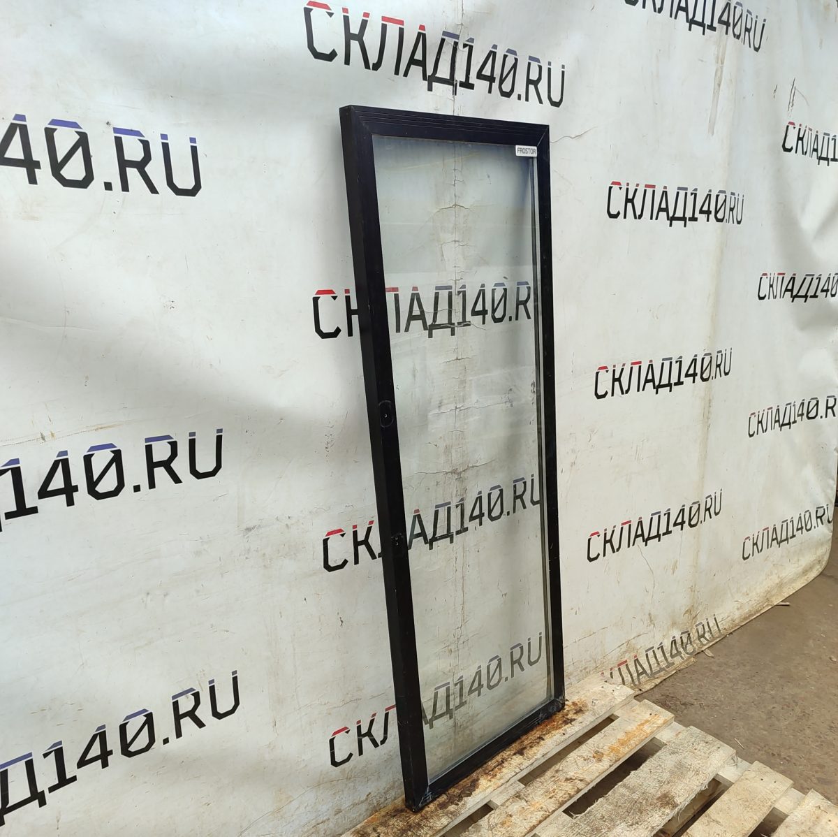 Купить Дверь Frostor стеклопакет черная (60,5/153/3,5)
