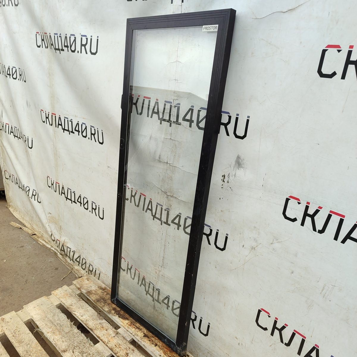 Купить Дверь Frostor стеклопакет черная (60,5/153/3,5)