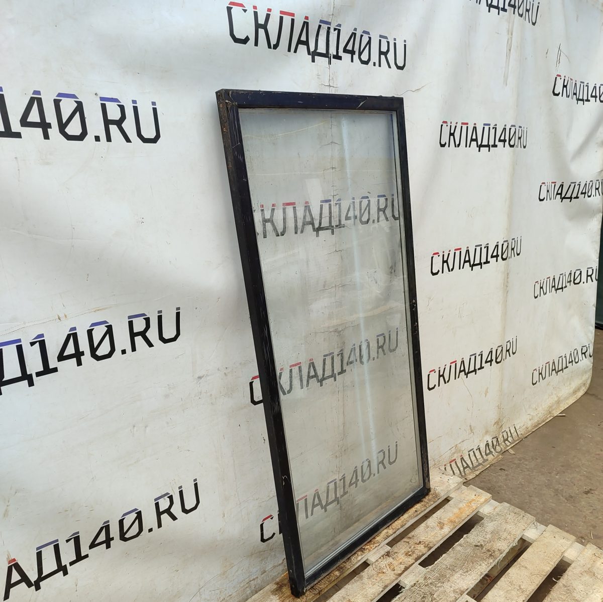 Купить Дверь стеклопакет черная (79/150/3,5)