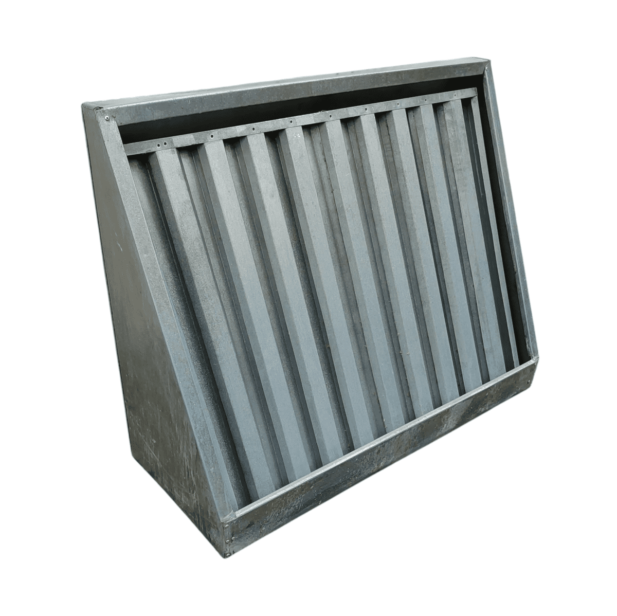 Купить Зонт вытяжной пристенный оцинковка 105/80 высота 40/6 отверстие диаметр 20 с жироуловителем