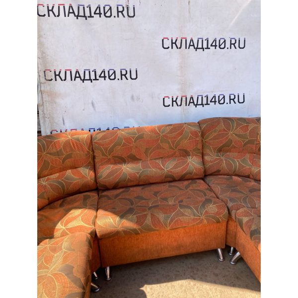 Купить Диван полукруглый Кристи 497 ткань рыжий