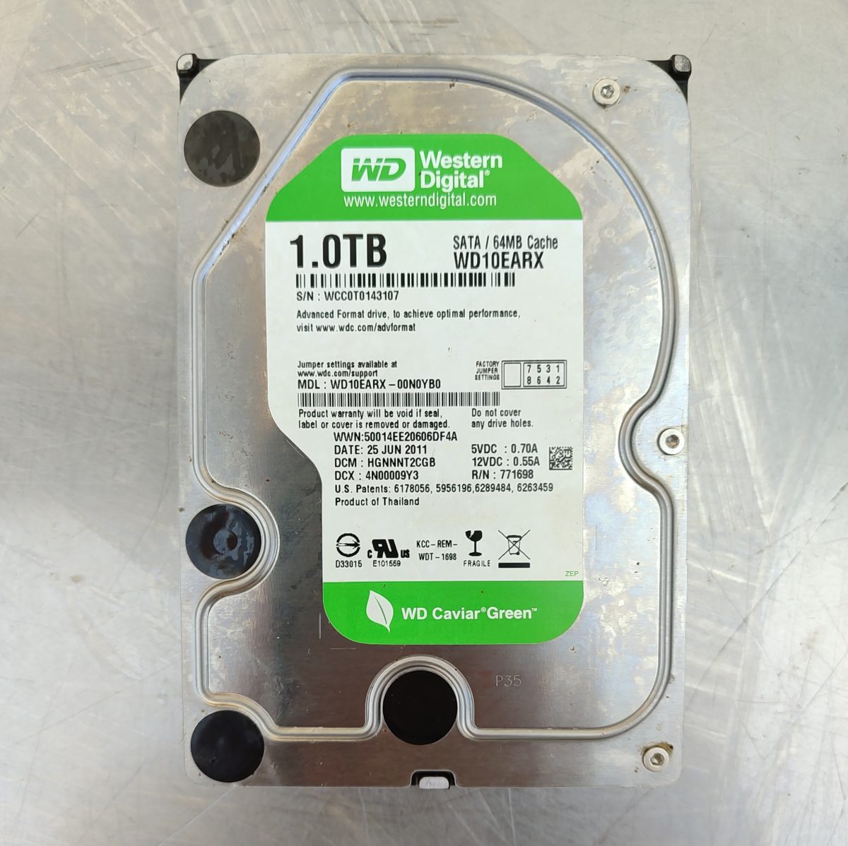 Купить Жесткий диск Western Digital WD10EARX 1TB