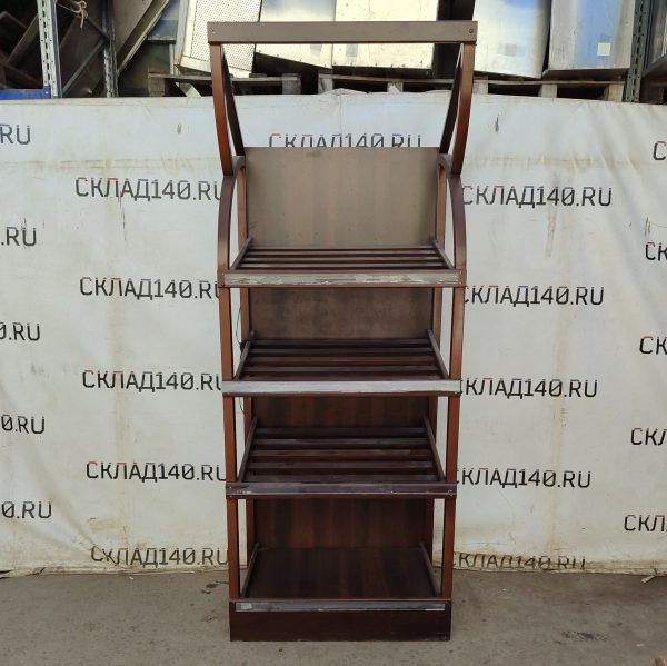 Купить Стеллаж хлебный 100/63/255 дерево/сталь венге 3 полки