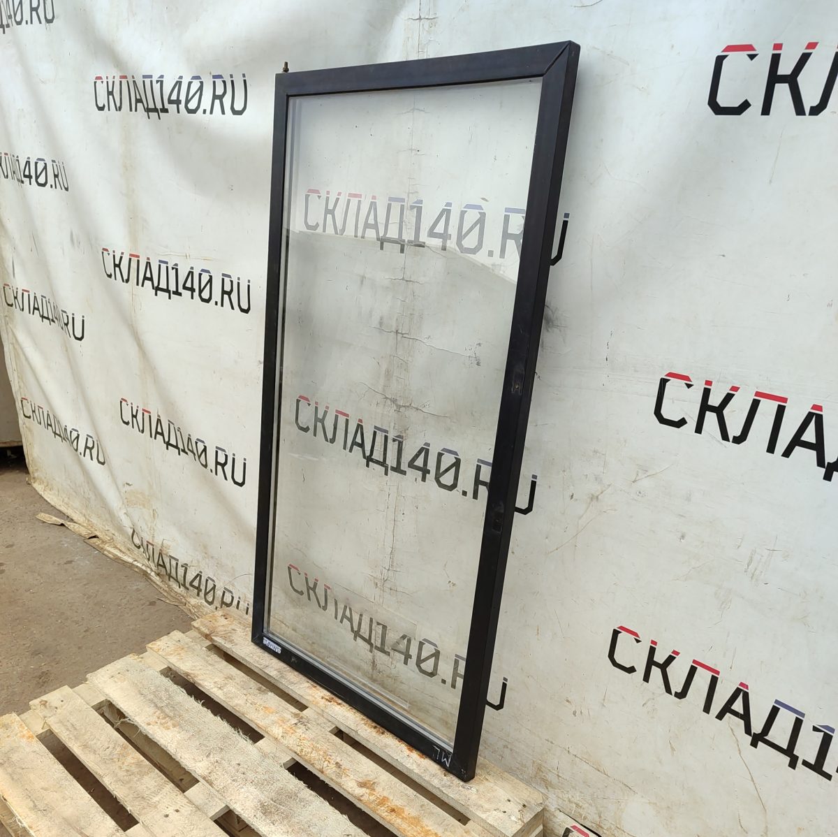 Купить Дверь Iglo стеклопакет черная (81/145,5/3,5)