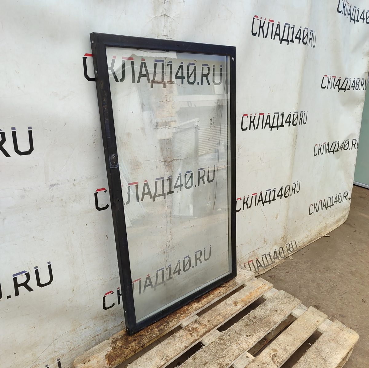 Купить Дверь стеклопакет черная (78,5/126,5/3,5)