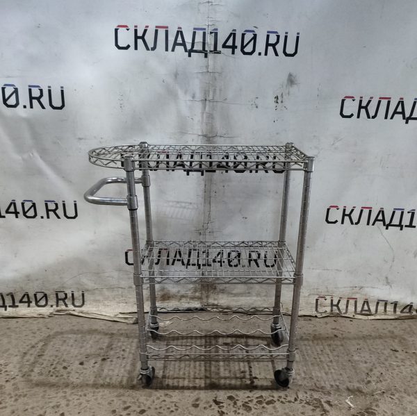 Купить Тележка сервировочная хром решетка Leenol 75/36/92 3 уровня