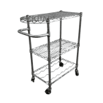 Тележка сервировочная хром решетка Leenol 75/36/92 3 уровня