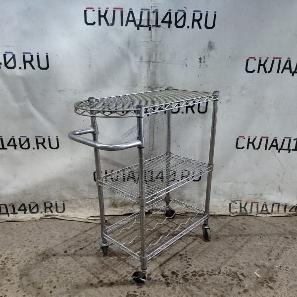 Купить Тележка сервировочная хром решетка Leenol 75/36/92 3 уровня