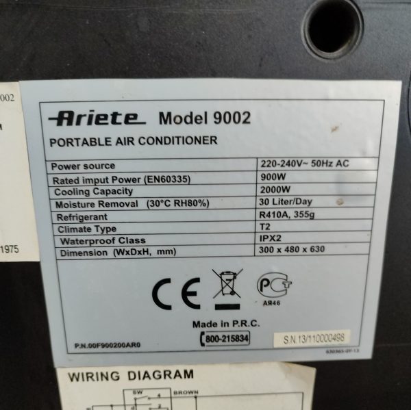 Купить Мобильный кондиционер Ariete 9002