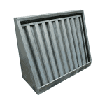 Зонт вытяжной пристенный оцинковка 105/80 высота 40/6 отверстие диаметр 20 с жироуловителем