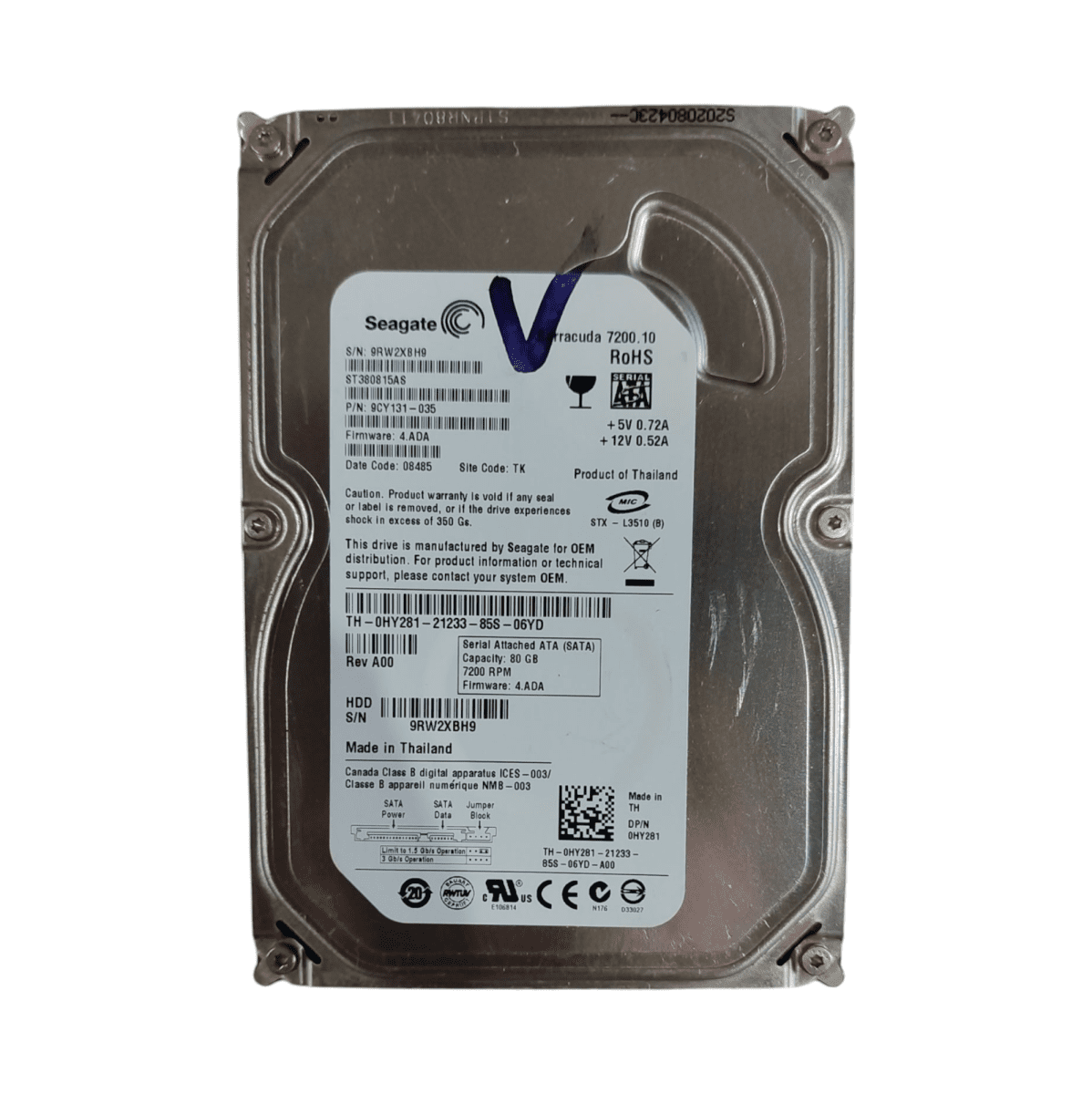 Купить Жесткий диск Seagate Barracuda 80 гб