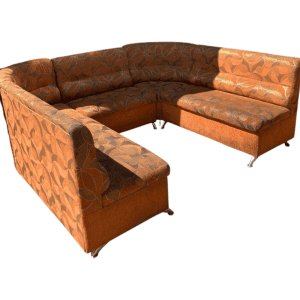 Купить Диван полукруглый Кристи 497 ткань рыжий