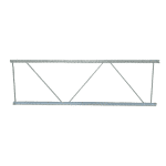 Рама полочного сталлажа ФЗМ 254/80/4 оцинкованная