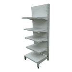 Стеллаж торговый белый 69/178 4п41 основание 50