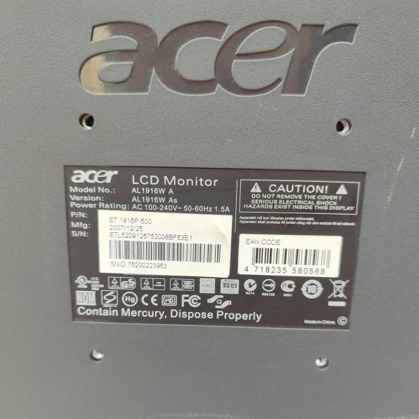 Купить Монитор Acer AL 1916W