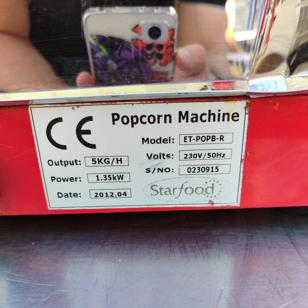 Купить Аппарат для попкорна Starfood ET-POPB-R