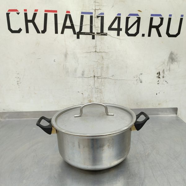 Купить Кастрюля нержавеющая сталь с крышкой 6л д23 в14