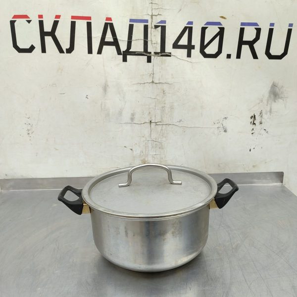Купить Кастрюля нержавеющая сталь с крышкой 6л д23 в14