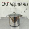 Купить Кастрюля нержавеющая сталь с крышкой 9л д24 в20