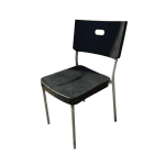 Стул Ikea Herman пластик черный