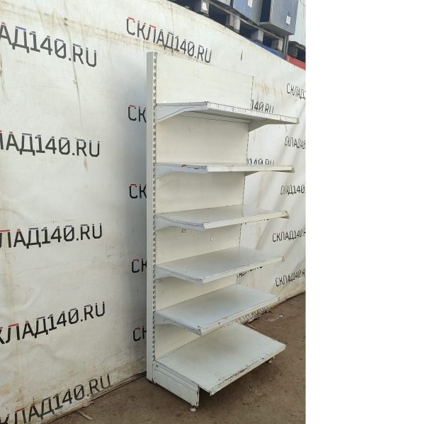 Купить Стеллаж торговый белый 90/207 5п40 основание 50