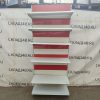 Купить Стеллаж торговый белый красный 105/243 5п45 основание 45
