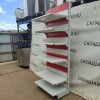 Купить Стеллаж торговый белый красный 105/243 5п45 основание 45