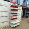 Купить Стеллаж торговый белый красный 105/243 5п45 основание 45