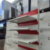 Купить Стеллаж торговый белый красный 105/243 5п45 основание 45