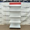 Купить Стеллаж торговый белый красный 103/228 4п40 основание 50