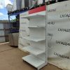 Купить Стеллаж торговый белый красный 103/228 4п40 основание 50