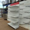 Купить Стеллаж торговый белый красный127/228 4п40 основание 50