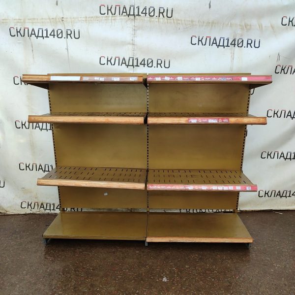 Купить Стеллаж торговый золотой 202/160 3п50 основание 58