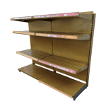 Стеллаж торговый золотой 202/160 3п50 основание 58