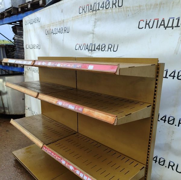 Купить Стеллаж торговый золотой 202/160 3п50 основание 58