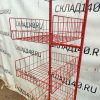 Купить Стойка прикассовая 52/37/202 красная 6 полок