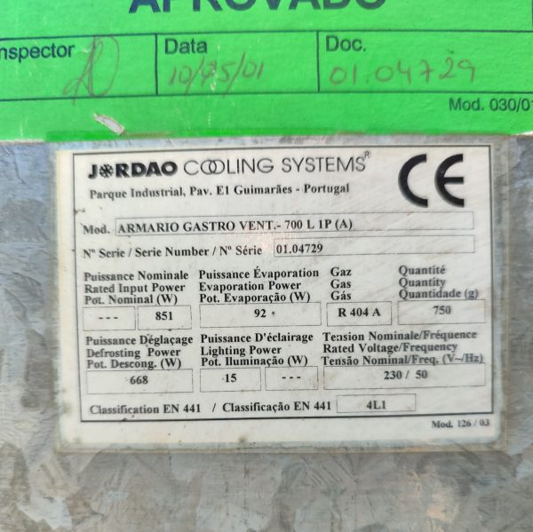 Купить Шкаф холодильный Jordao Armario Gastro vent 700 L