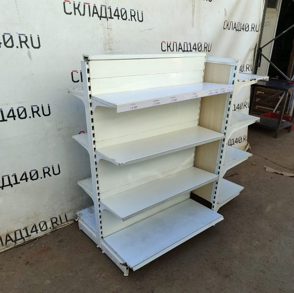 Купить Стеллаж торговый кассовый островной/торцевой 145/146/90