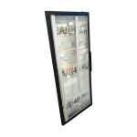 Дверь стеклопакет черная (65/132/4,5)