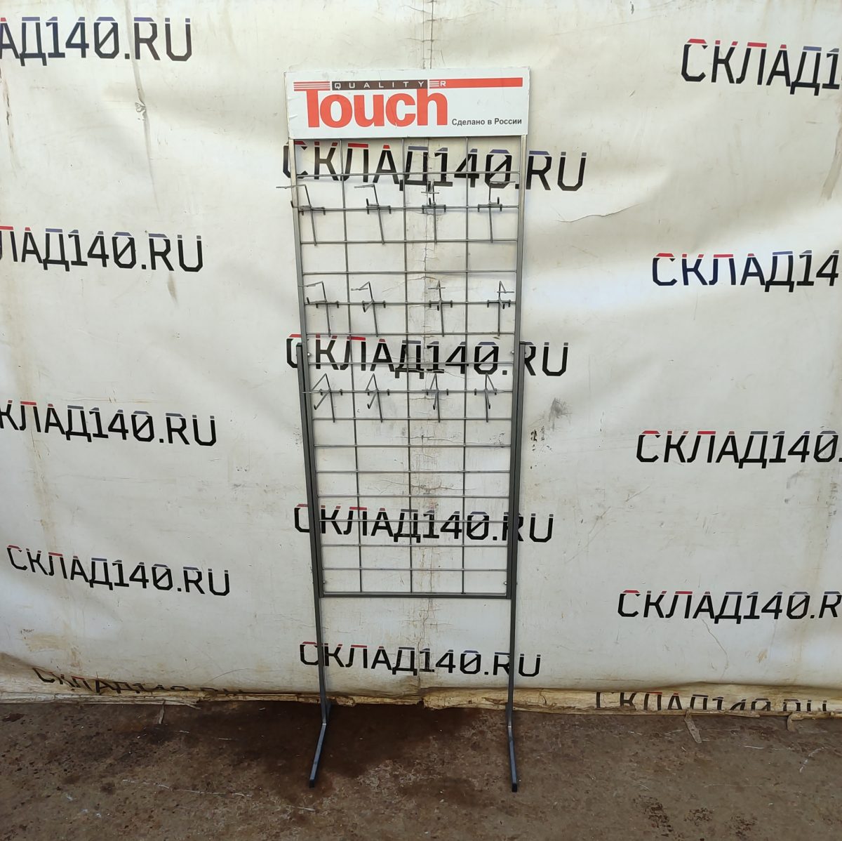 Купить Стойка прикассовая Touch 41/60/195 серая 12 крючков