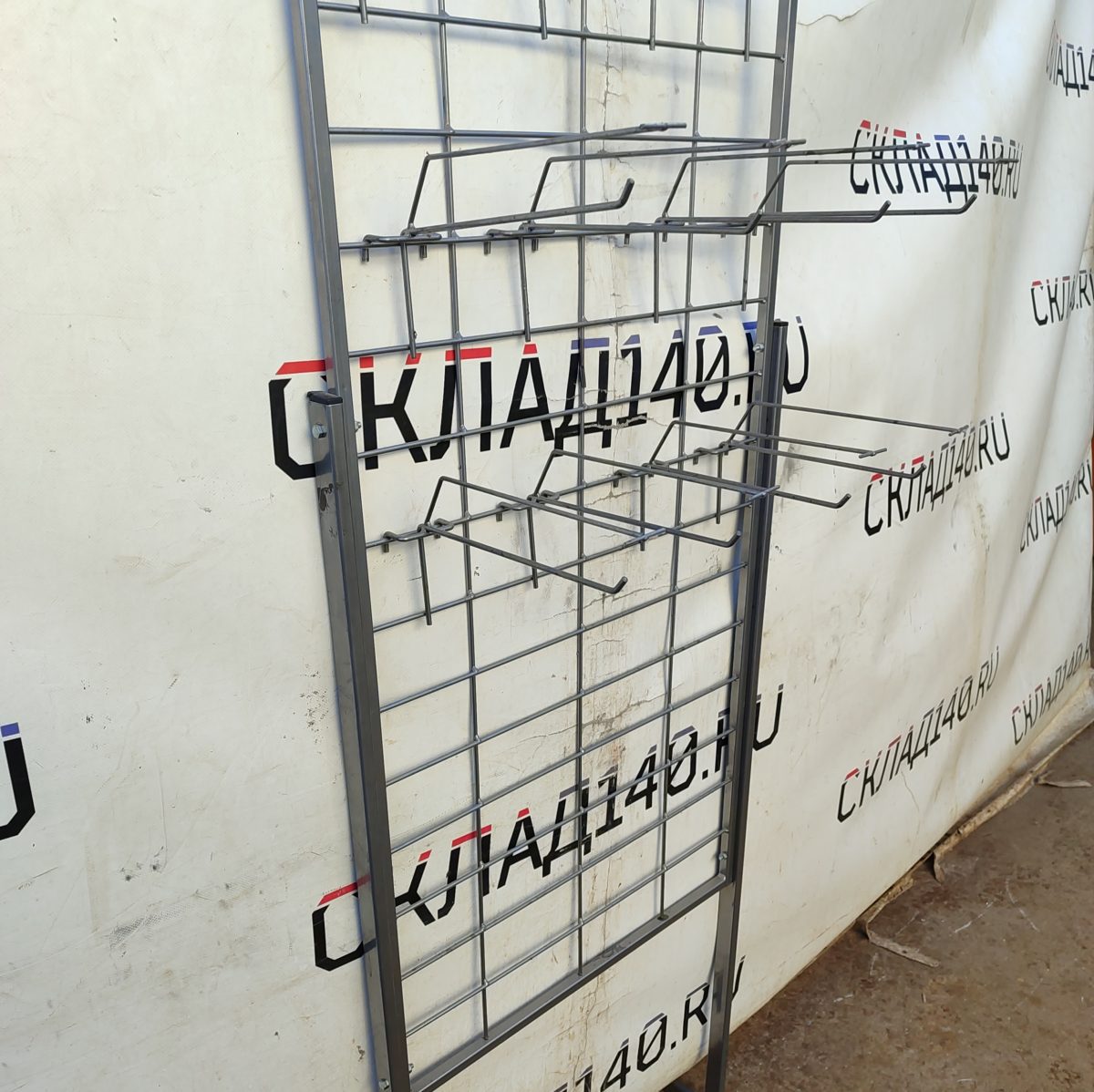 Купить Стойка прикассовая Touch 41/60/195 серая 12 крючков