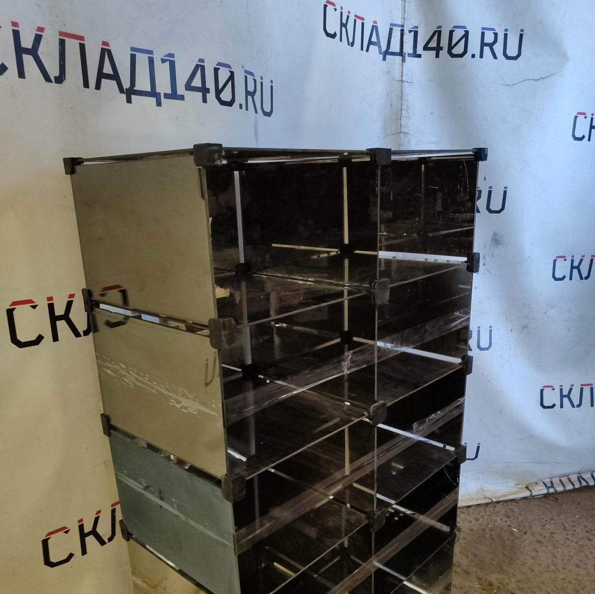 Купить Витрина стеклянные кубы 85/43/140 10 ячеек