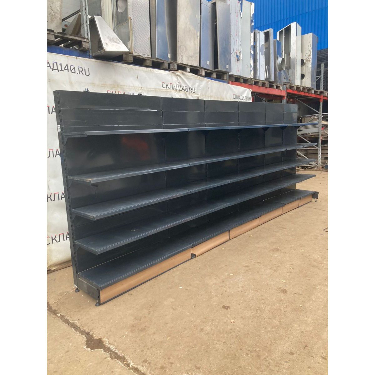 Купить Стеллаж торговый пристенный линия 500 см (тип 66)метров