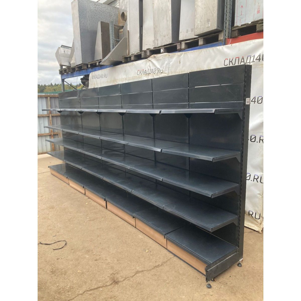 Купить Стеллаж торговый пристенный линия 500 см (тип 66)метров